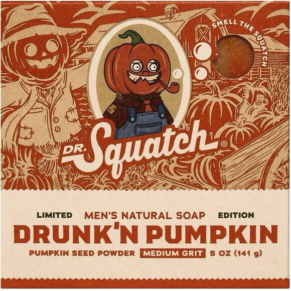 DR. Squatch Other - Dr Squatch Drunk’n Pumpkin Limited Natural Soap 5oz Drunken Halloween Limited
